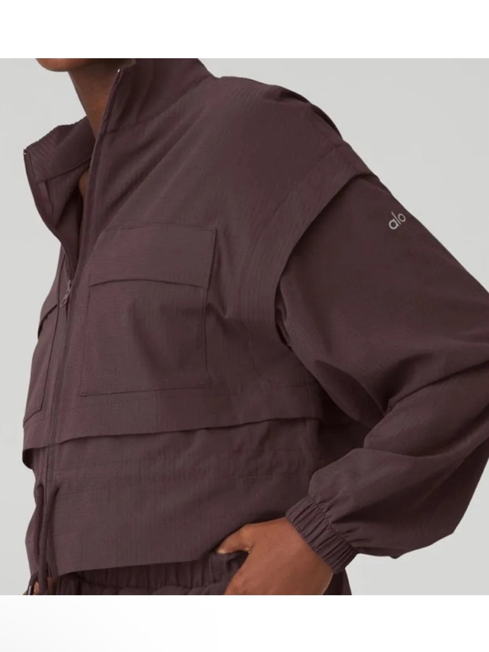 ALO YOGA
Ready Set Jacket - BROWN Raisin | SMALL